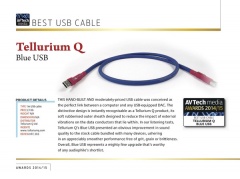 Auszeichnung "Product of the year" für das Tellurium Q - Blue USB